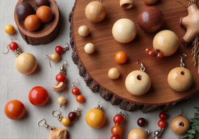 Combinaisons de couleurs bijoux bois