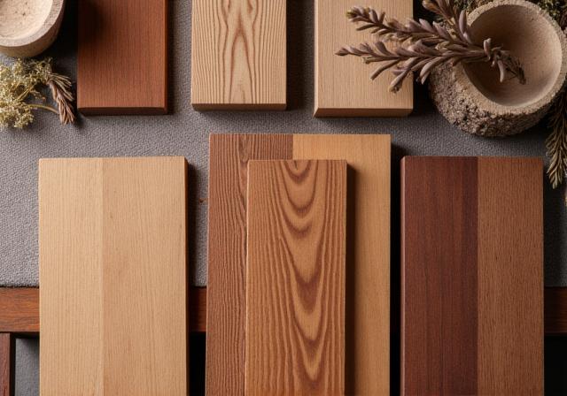 Sélection d'essences de bois pour bijoux